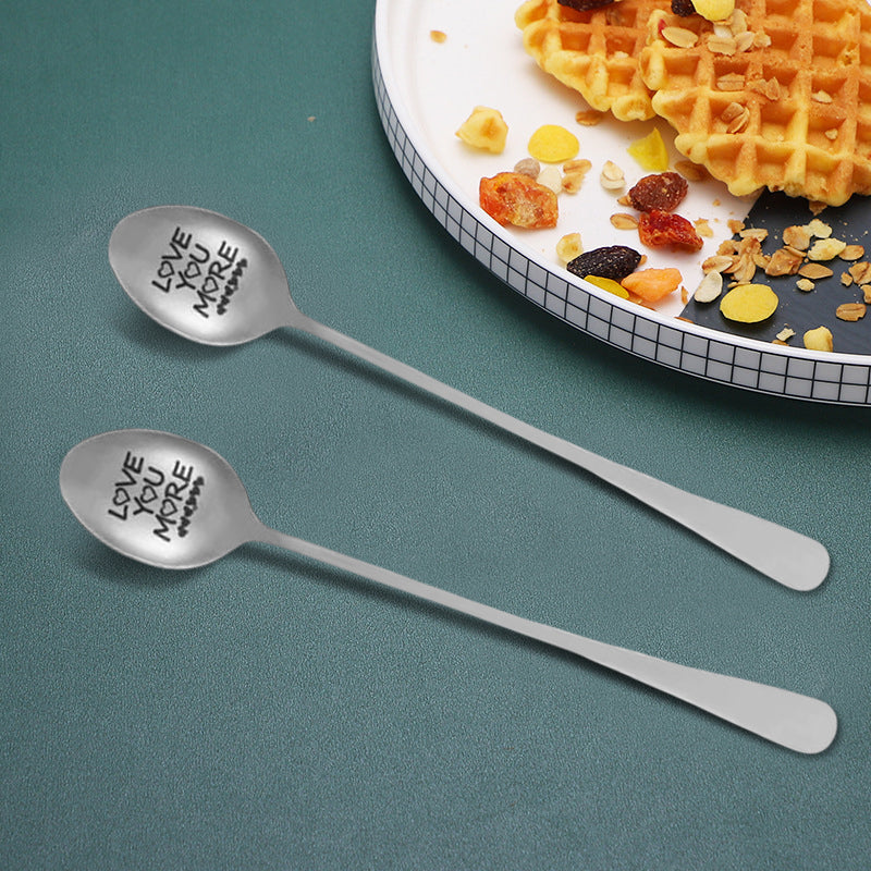 Fesara Personalized Romantic Engraved Spoon