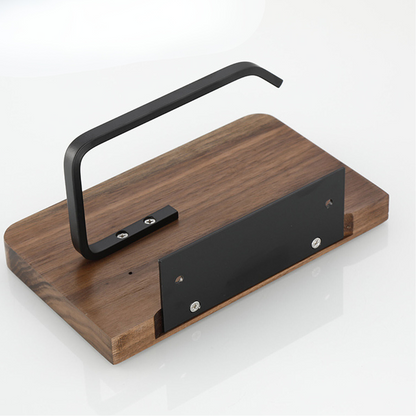 Luxury Bathroom Paper Holder in Wood and Metal