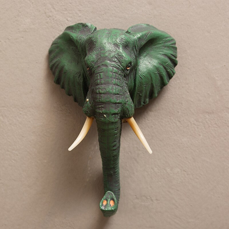 Rustic Wood Animal Wall Mount Coat Hooks