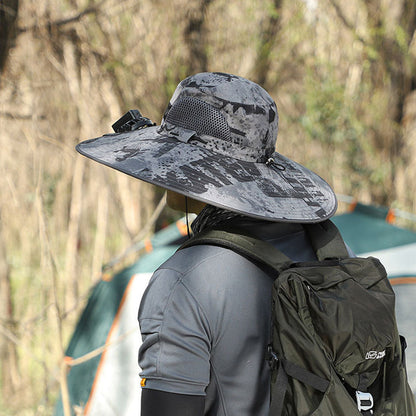 Waterproof Rechargeable Outdoor Fishing Cap Fan
