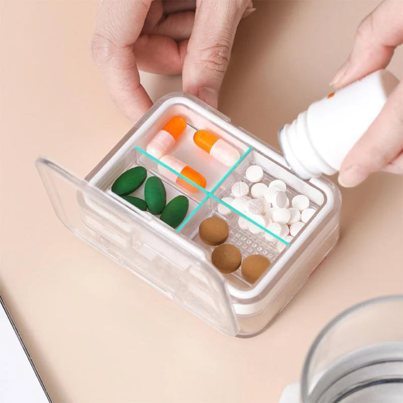Travel Compact Pill Container