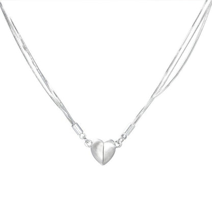 Lovely Magnetic Heart Necklace Pendant