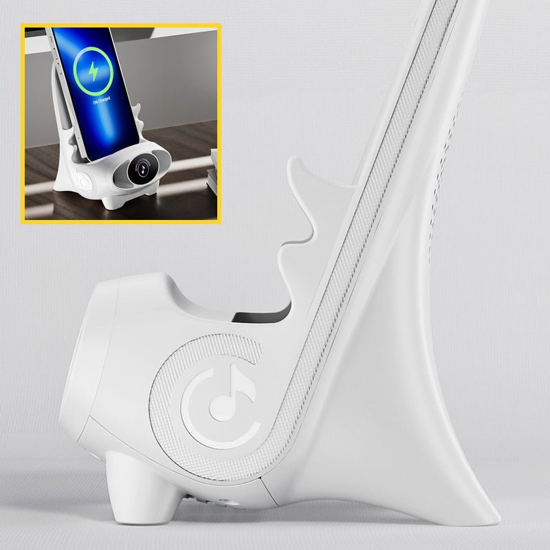 Compact Phone Stand with Fast Charging and Ergonomic Design