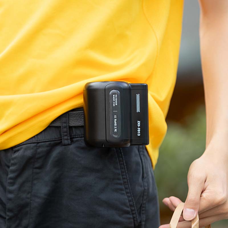 Compact Belt Clip Handheld Fan