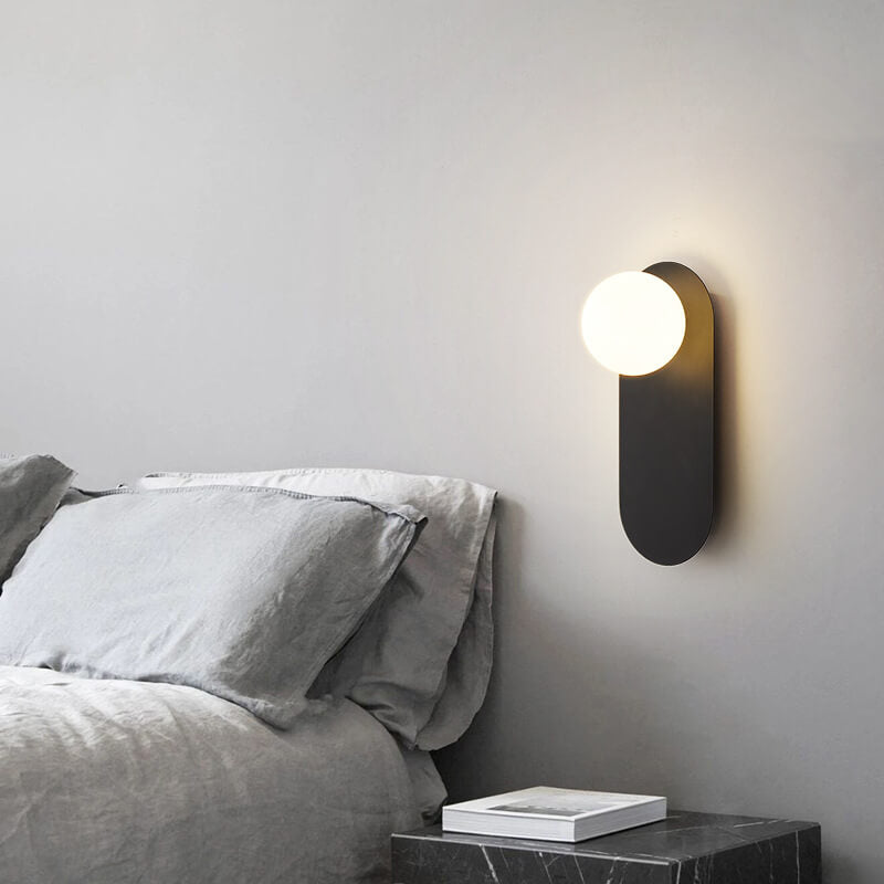Simple Elegant Glass Wall Sconce Light