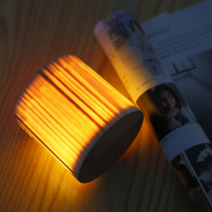 Modern Wooden LED Bedside Table Lamp