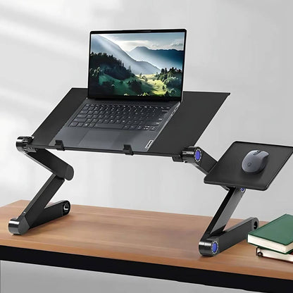 Portable Folding Laptop Desk Stand with Cooling Fan - Fesara