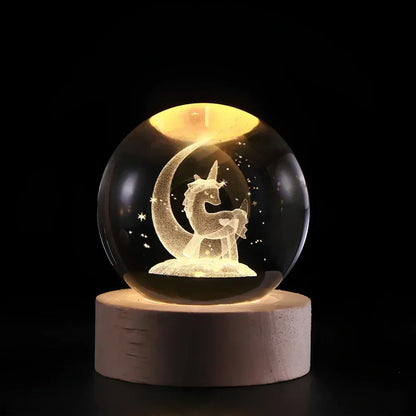 Colorful Globe LED Table Lamp 3D Nightlight