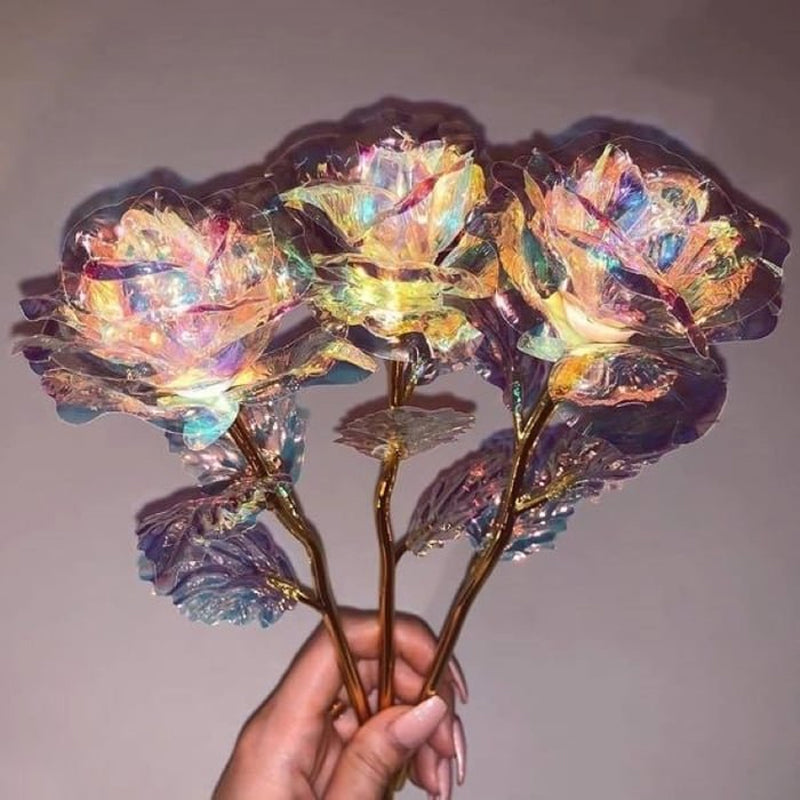 Sparkling Love Rose Night Light - Fesara