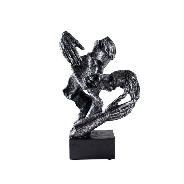 Modern Love Figurine Decorative Couple Statue