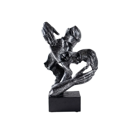 Modern Love Figurine Decorative Couple Statue