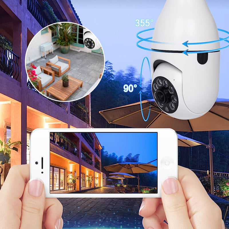 Smart WiFi Security Camera Light Bulb