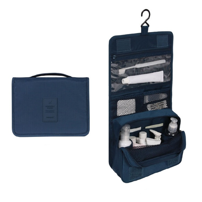 Compact Water-Resistant Travel Toiletry Kit Bag