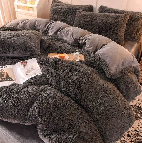 Pastel Color Plush Duvet Cover