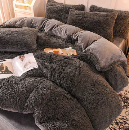 Pastel Color Plush Duvet Cover