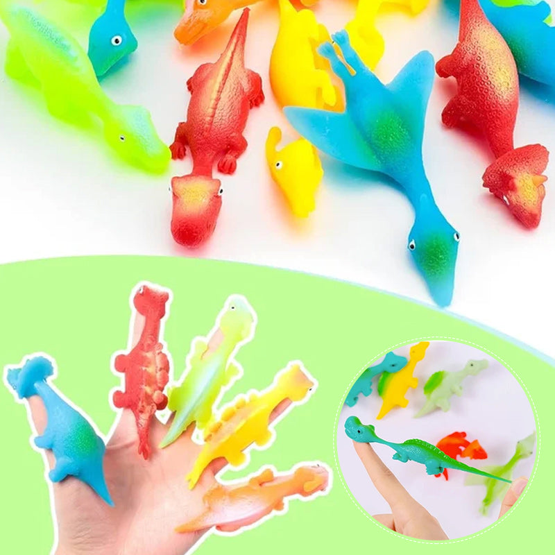 Fun Dino Sling Shot Finger Toy