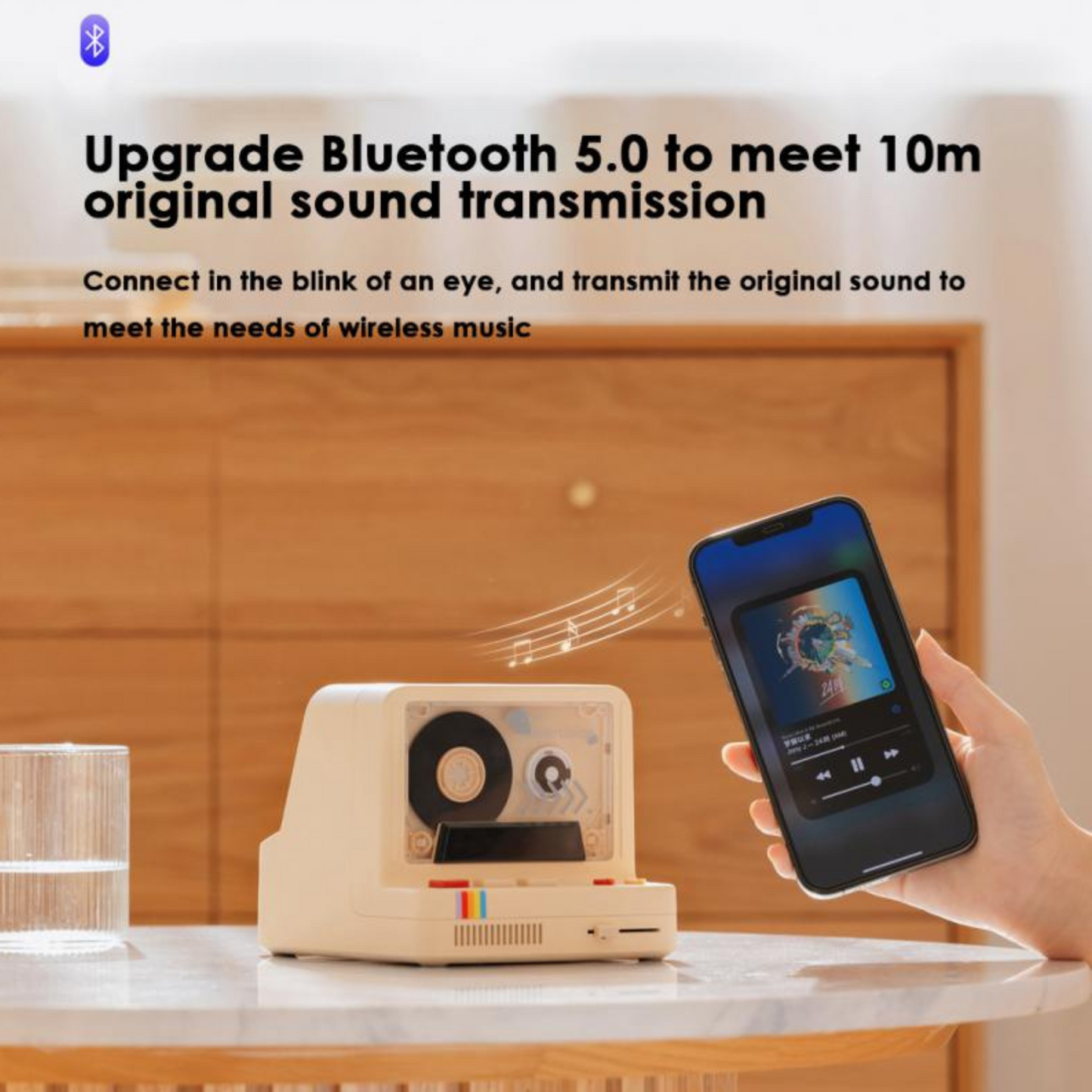 Retro Night Vintage Portable Bluetooth Speaker