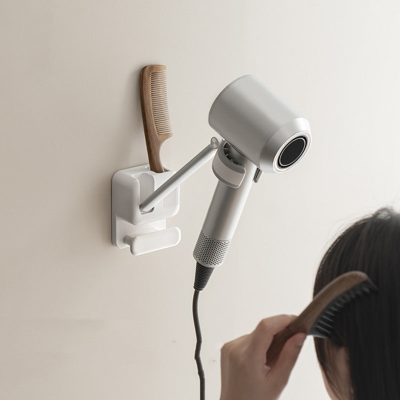 Space Saving Foldable Hair Dryer Holder Rack - Fesara