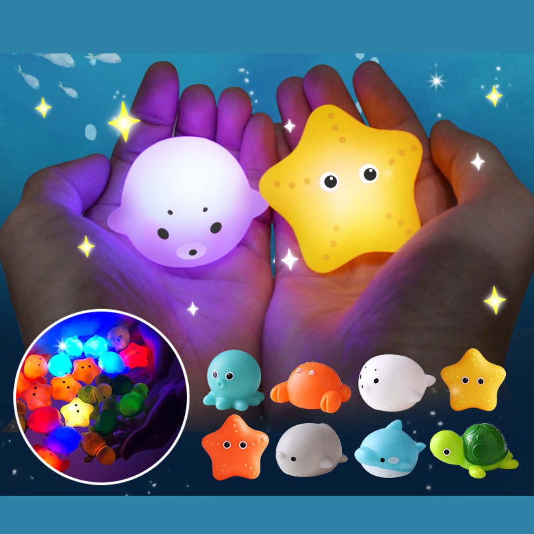 Colorful LED Bath Toys for Kids