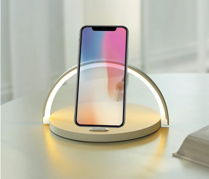 Ambient 3-in-1 LED Night Lamp With Wireless Charger - Fesara