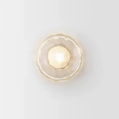 Elegant Glass Panel Wall Light - Fesara