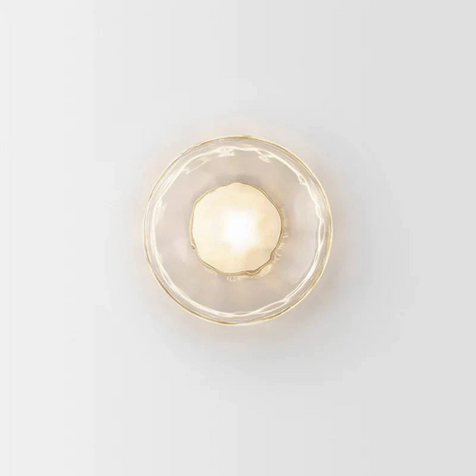 Elegant Glass Panel Wall Light - Fesara