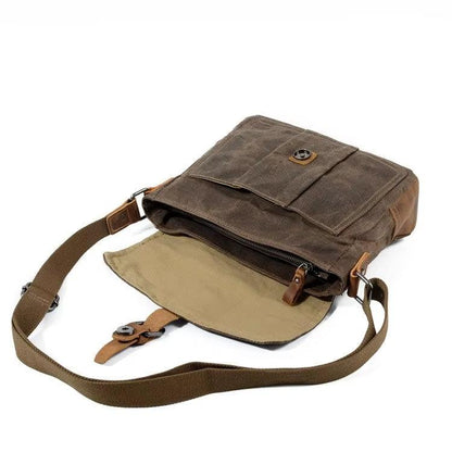 Vintage Style Canvas Crossbody Bag