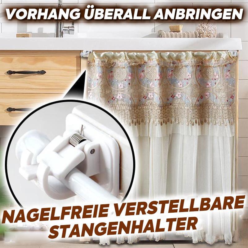 Easy Install Curtain Rod Brackets (2 Pack)