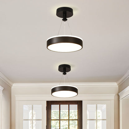 Sleek Modern Black Gold Pendant Light
