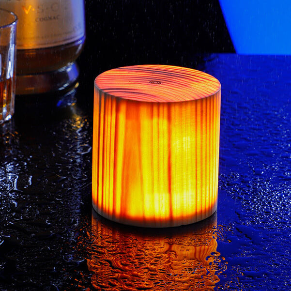 Modern Wooden LED Bedside Table Lamp