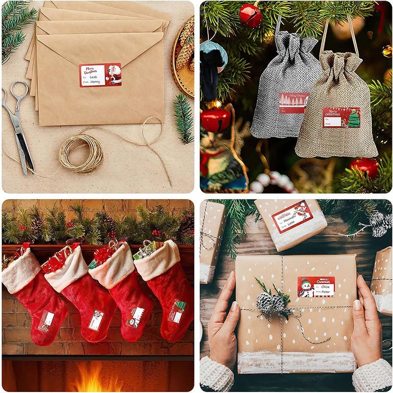 Fesara Christmas Gift Tags - Merry Holiday Labels