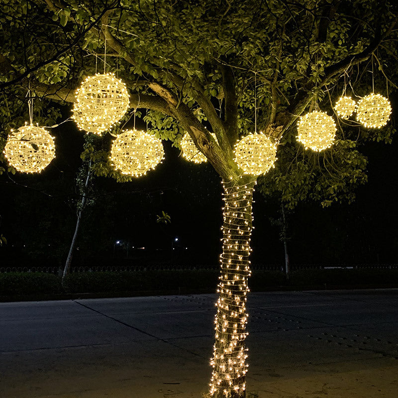 Colorful Ball LED Weatherproof Patio Hanging Lamp - Fesara
