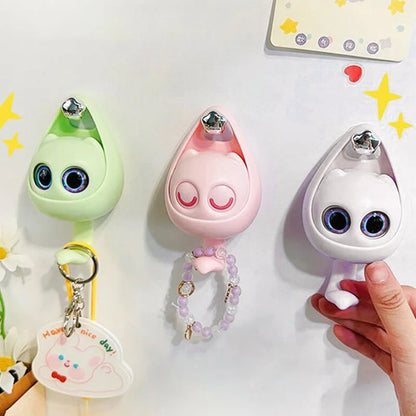Adorable Smiling Cat Wall Hooks - Fesara
