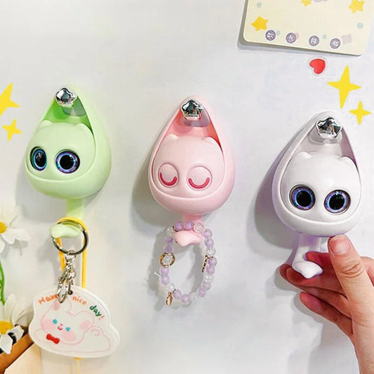 Adorable Smiling Cat Wall Hooks - Fesara