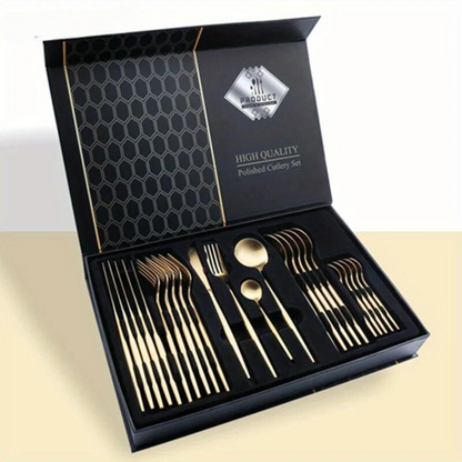 Premium Silverware Set 24-Piece For Elegant Dining