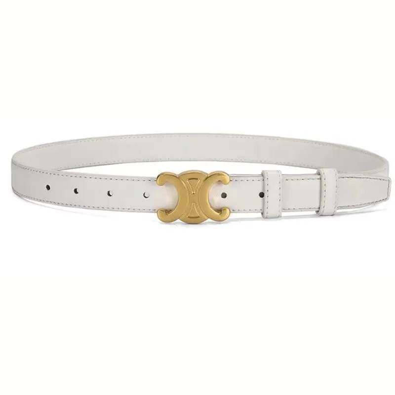 Luxury Gold Buckle Leather Belt