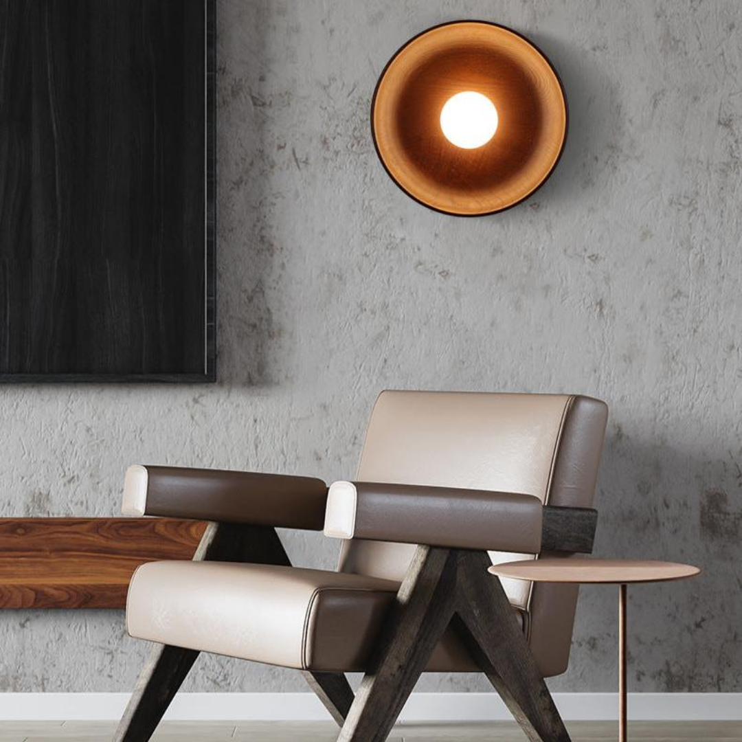 Rustic Wood Wall Light Fixture