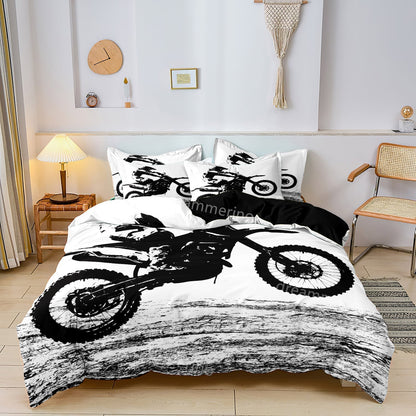 Biker Bedding - Motorcycle Duvet Cover Set - Fesara