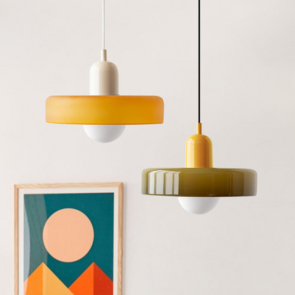 Colorful Glass Pendant Lamp for Modern Dining Rooms