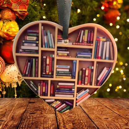 Lovely Heart Shaped Bookcase Decor