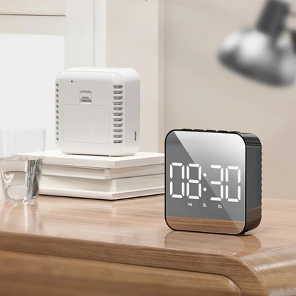 Wi-Fi Digital Alarm Clock with Voice Assistant and Temp Display - Fesara