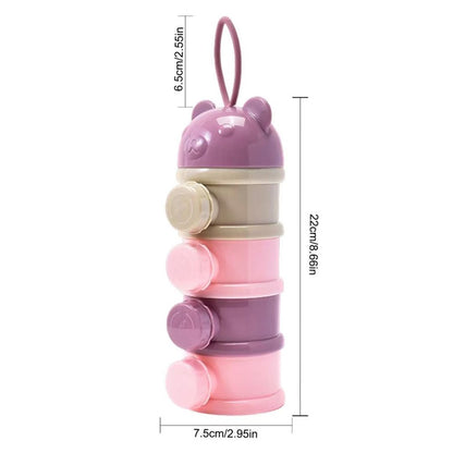 Baby Food Dispenser Container for Milk & Snack Storage