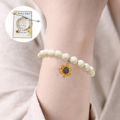 Yellow Flower Student Bracelet - Fesara