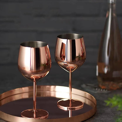 Durable Metal Drinking Glasses (Set of 6)