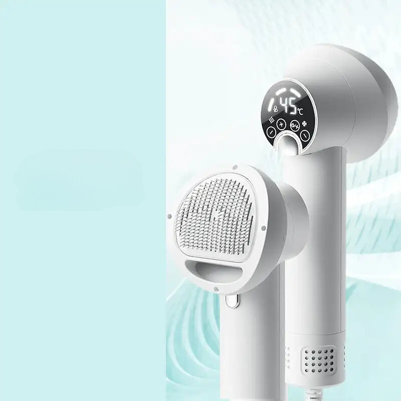 Quiet Pet Grooming Dryer and Brush - Fesara