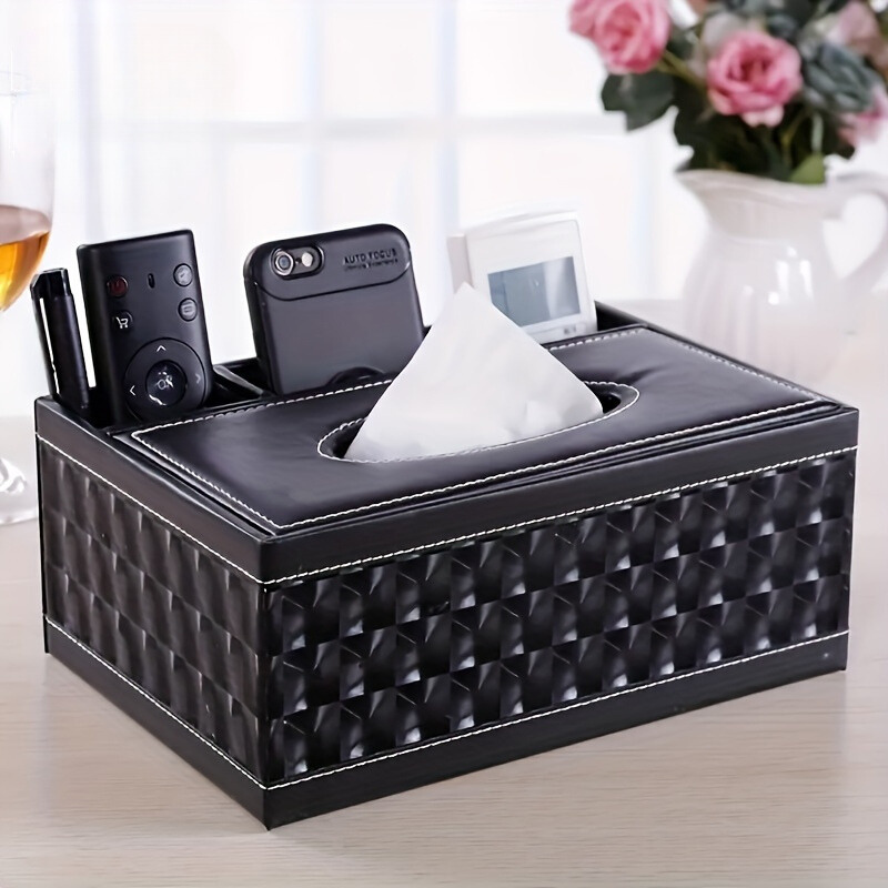 Elegant Storage Box - Premium Faux Leather Organizer