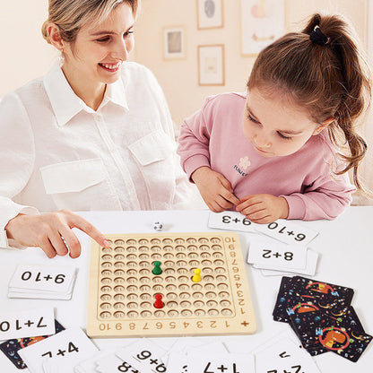 Fun Wooden Math Puzzle Blocks Game
