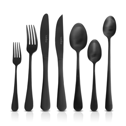 Sleek Black Kitchen Knife Set