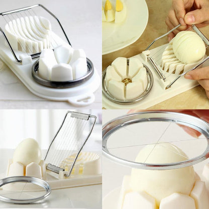 Easy 2 in 1 Egg Cutter and Slicer Tool