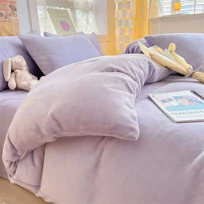 Soft Plush Winter Duvet Cover Set